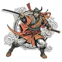 ronin samurai tattoo design idea