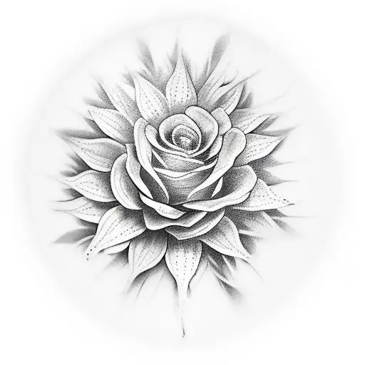 ramo de girassol tattoo design idea