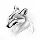 maned wolf ridding a motorcycle tattoo design idea