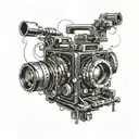 Panavision camera tattoo design idea