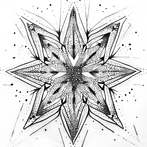 Star tattoo design idea