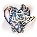 Heart tattoo design idea