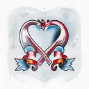 Heart tattoo design idea