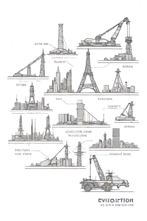 evolution of civil engineering from the past to the present  tattoo design idea