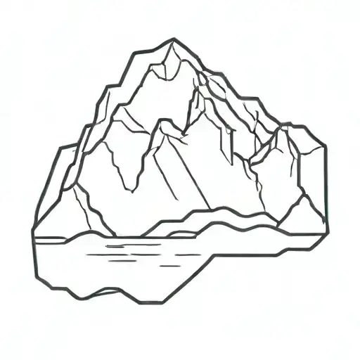 iceberg tattoo design idea