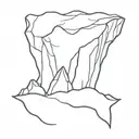 iceberg full view tattoo design idea