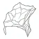 iceberg full view tattoo design idea
