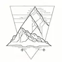 iceberg full view tattoo design idea
