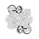 A Seven of hearts card and two of spades card overlapping each other at an angle tattoo design idea