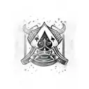 Ace of Spades tattoo design idea