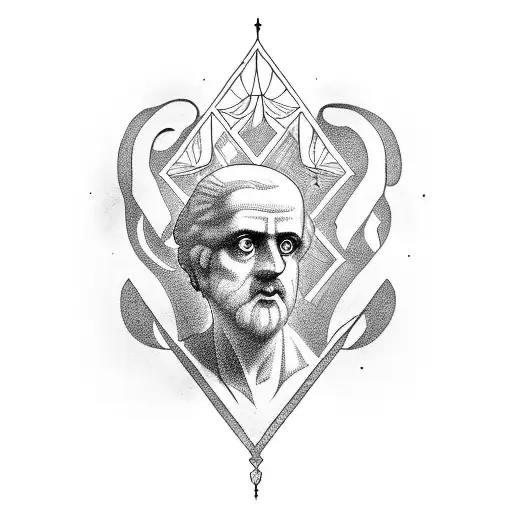 Plato and the cavern tattoo design idea