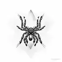 Spider tattoo design idea
