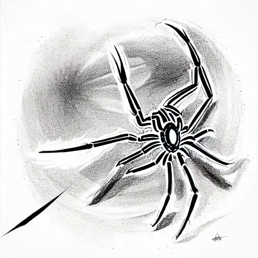 spider tattoo design idea