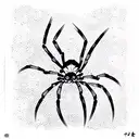Spider tattoo design idea
