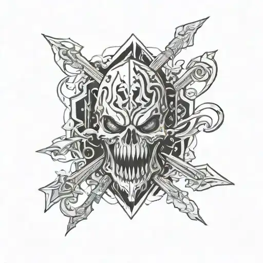 pyke league legends never die tattoo design idea