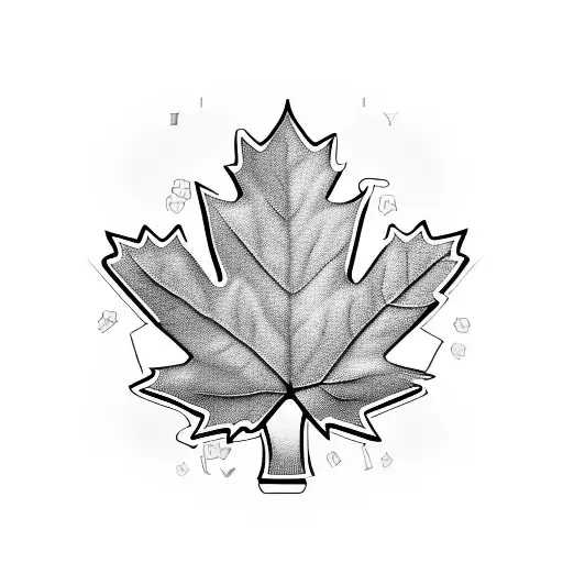 Maple Leaf tattoo design idea