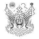 king gizzard and the lizard wizard psychedelic tattoo design idea