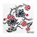 Cherry tattoo design idea