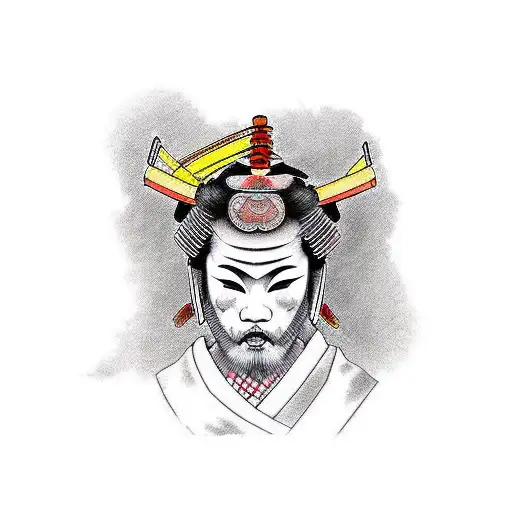 geisha samurai tattoo design by tattoosuzette on DeviantArt