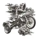 Sky no limit tattoo design idea