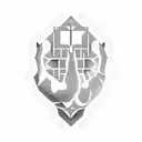 A blackwork design featuring a software code forming the shape of a fist, symbolizing Black Resistance tattoo design idea