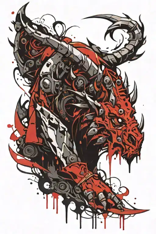 Frostmoune from world of Warcraft tattoo design idea