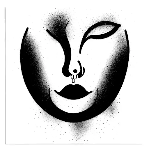 chubby women tattoo design idea