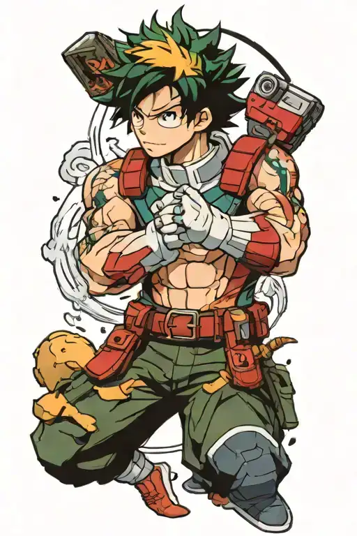 my hero academia inspired tattoo featuring tattoo design idea