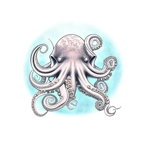 scuba tank with octopus tattoo design idea