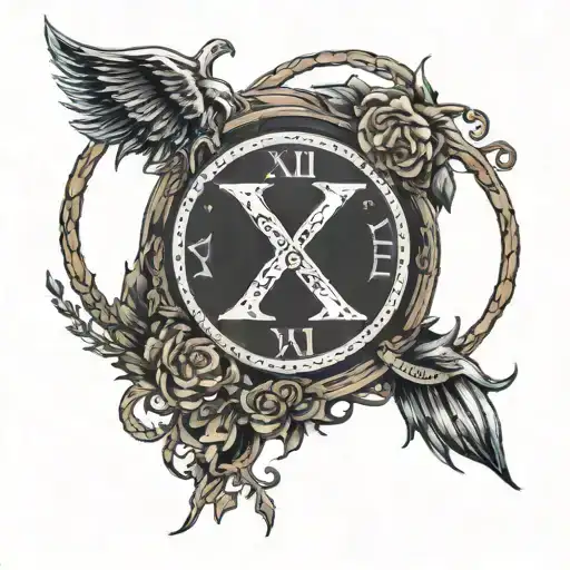 roman numerals 10 8 2006 tattoo design idea