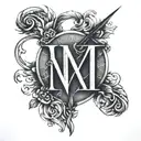 roman numerals 10 8 2006 tattoo design idea