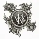 roman numerals 10 8 2006 tattoo design idea
