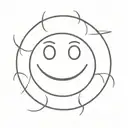 EVIl smiley face  tattoo design idea