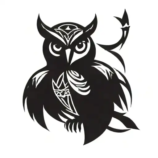 owl tattoo design idea