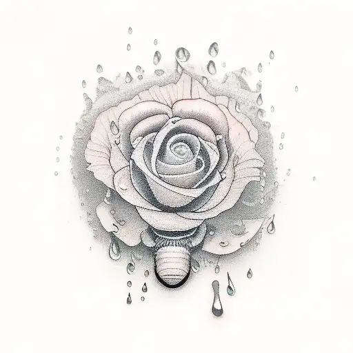 a rainstorm  tattoo design idea