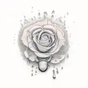 a rainstorm  tattoo design idea