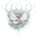a rainstorm  tattoo design idea