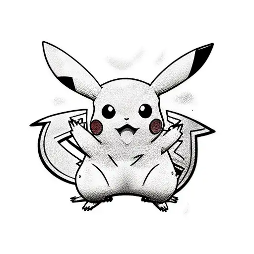 pikachu tattoo design idea
