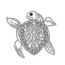 small Turtle tattoo design idea
