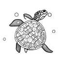 small Turtle tattoo design idea