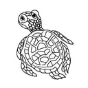 small Turtle tattoo design idea