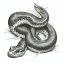 anaconda tattoo design idea