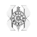 Roman numerals for the date October 7th 2000. incorporate adoption in some sort of way. a manly tattoo tattoo design idea