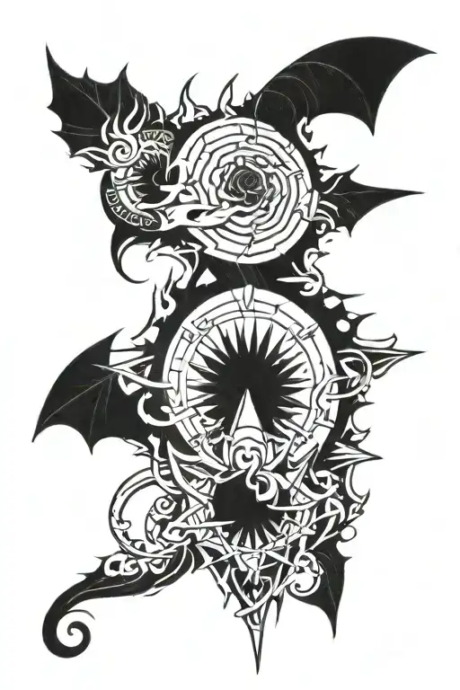 chaos misunderstood tattoo design idea