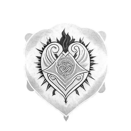 Blackwork "Symmetrical Inmon Tattoo On Lower..." Tattoo Idea BlackInk AI