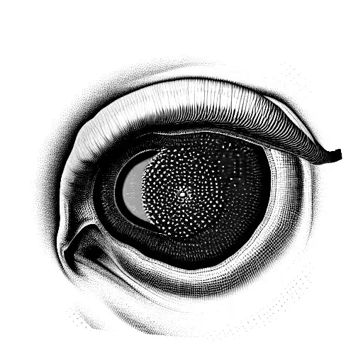 mammalian retina with rod and cone photoreceptors colored red and rgb with neural network extending out tattoo design idea