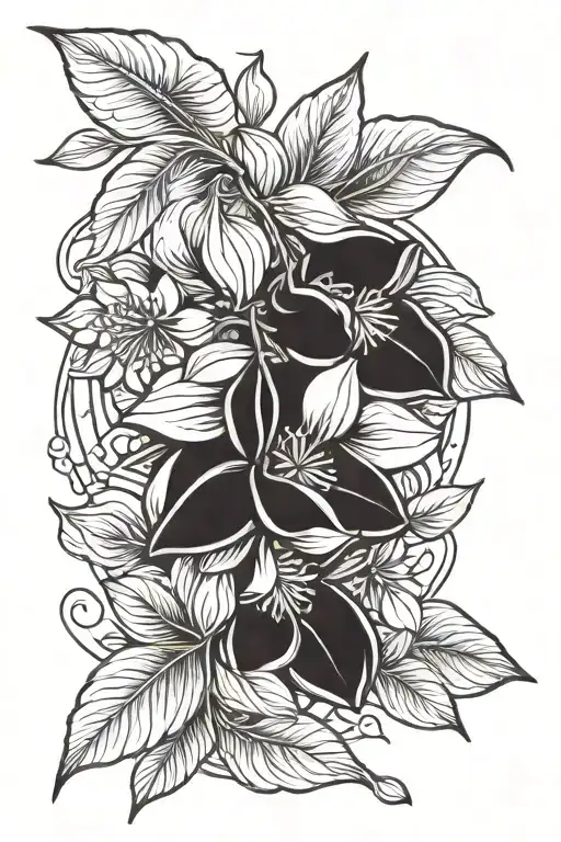 almond design tattoo design idea