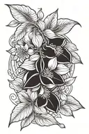 almond design tattoo design idea