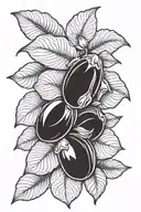 almond design tattoo design idea