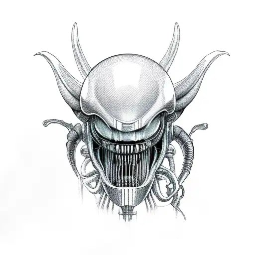 xenomorph alien tattoo design idea